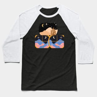 star and moon Baseball T-Shirt